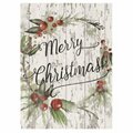 Youngs Wood Merry Christmas Wall Plaque 37125
